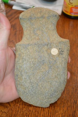 Very Rare Archaic Full Grooved Southern barbed axe Swain Co,  North Carolina 7.  5 