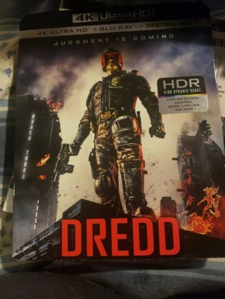 Dredd 4k Ultra Hd Blu Ray 2 Disc Set,  Rare Oop Slipcover Sleeve & Digital