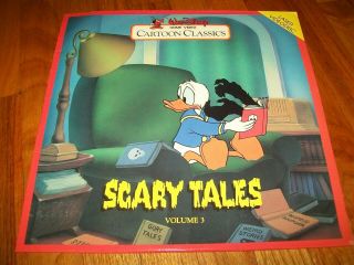 Walt Disney Cartoon Classics: Scary Tales,  Volume 3 Laserdisc Ld Very Good Rare