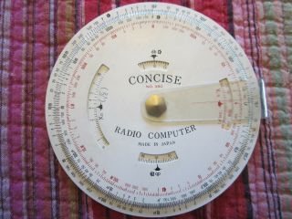 Vintage Concise Model 380 Radio Computer Circular Slide Rule Only Rare