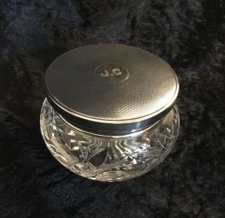 Top Quality Hallmarked Silver Lidded Pot/jar By W Comyns & S