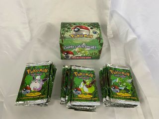 Pokemon Cards Wotc 1st Edition Jungle Booster Box With All Booster Packs Opened