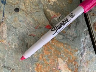 sharpie ultra fine point permanent markers,  19 count,  rarely, 3