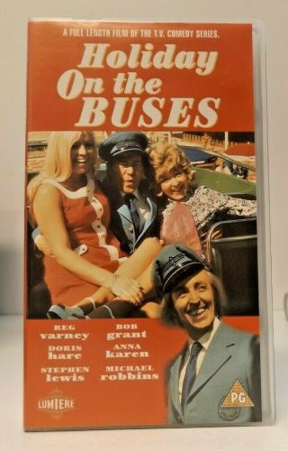 Holiday On The Buses Rare Uk Pal Vhs (1993) Whv Hammer Film Doris Hare Bob Grant