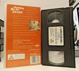 Holiday On The Buses RARE UK PAL VHS (1993) WHV Hammer Film Doris Hare Bob Grant 2