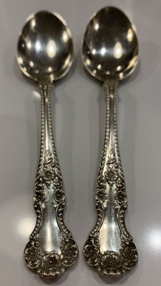 Gorham,  Cambridge,  1899,  Set Of 2 Sterling Silver Spoons,  No Monogram