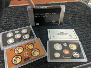 Rare 2012 Us Silver Proof Set Complete - 760