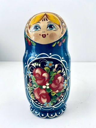 5 Piece Russian Matryoshka Nesting Doll Hand Painted Shape 2