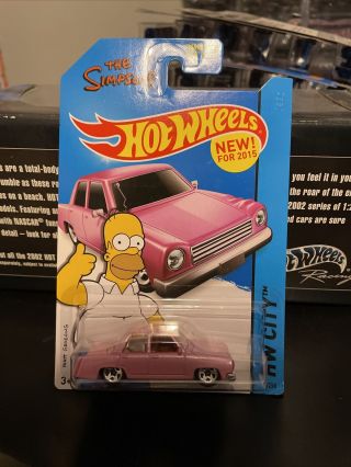 Hot Wheels 2015 The Simpsons Family Car First Edition Rare
