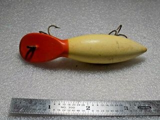 Antique Rush Tango 2 - Hook Spoonbill Red/white Wood Fishing Lure
