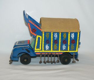 Philippine Wood Toy Truck 7 " X 9 " Antique Hand Crafted