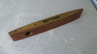 Antique / Vintage Rabone Chesterman Wood & Brass Spirit Level - Model 1626