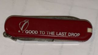 Rare Limited Edition Victorinox Swiss Army Classic Sd Knife Maxwell House