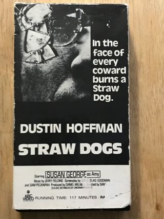 Straw Dogs Vhs Rare Magnetic Dustin Hoffman Sam Peckinpah Violent Exploitation