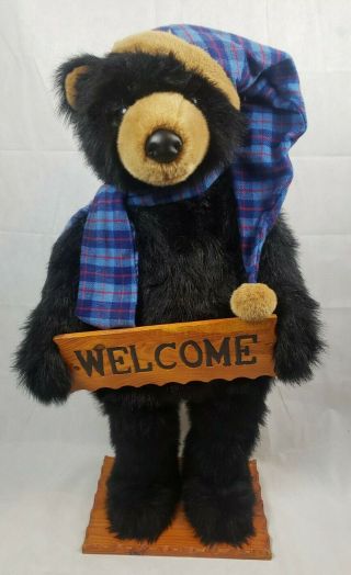 Dan Dee Collectors Choice Large Welcome Black Bear Rare Hard To Find 39 Inch
