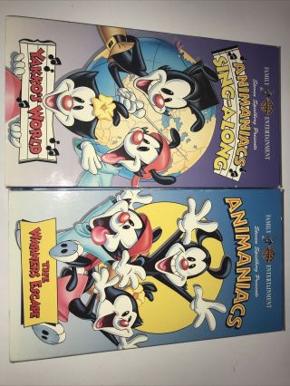 Vintage Animaniacs Sing Along Vhs Tape Yakkos World Vhs Rare& The Warners Escape