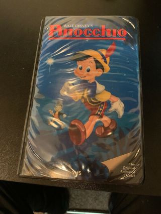 Rare Pinocchio 239 V Walt Disney Black Diamond Vhs 1985 Black Padded Box