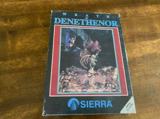 Sierra - Black Box - Wrath Of Denethenor - Rare Apple Ii Classic Computer Game
