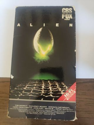 Alien Movie Vhs 1979 Cbs Fox: Rare Oop Ridley Scott Hi - Fi