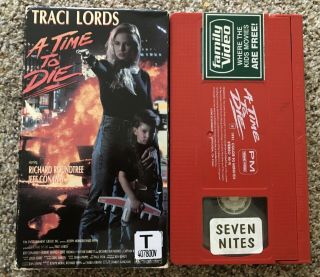 A Time To Die (vhs,  1991) - Extremely Rare Red Tape - Traci Lords