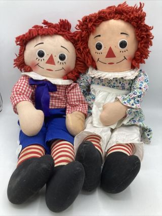 Raggedy Ann Andy I Love You Heart On Front Vintage Knickerbocker? 19 Inches