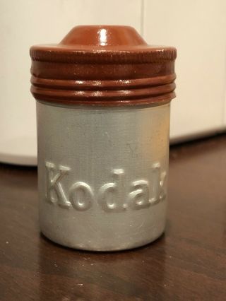 Rare Vintage Kodak Camera Film Canister Metal Tin Can Container Near