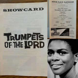 Vintage Rare 1969 Cicely Tyson “trumpets Of The Lord” Playbill Limited Run