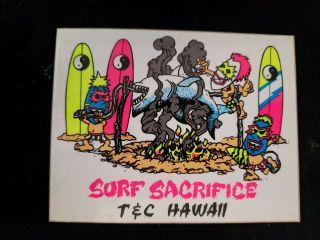 Vintage T&c Surf Sticker Nos Town & Country Native Guys Rare