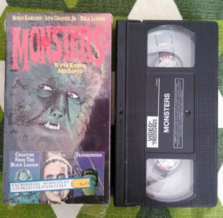 Monsters We’ve Known And Loved Vhs Rare Classic Horror Documentary Dracula