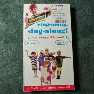 ⚡️ RARE Ring Along Sing Along VHS 1991 Ages 1 - 6 Kids Children VHS EUC 2