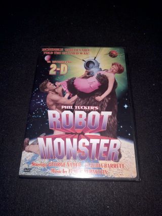 Robot Monster (2 - D Dvd,  1953) Phil Tucker George Nader Claudia Barrett Rare Oop