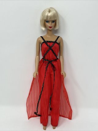 Vintage Mattel Barbie Size Doll Clothes Tv Star Fashion Cheryl Ladd Red Jumpsuit
