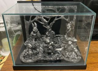 Ricker Pewter Figurines - Very Rare Limited Production “the Bunny Band” Display