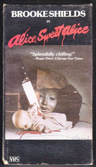 Alice Sweet Alice Vhs Rare Horror