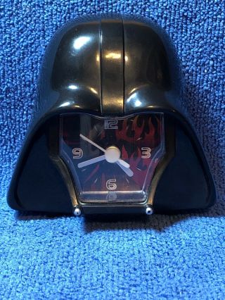 Rare Vintage Star Wars Darth Vader Clock “works ”
