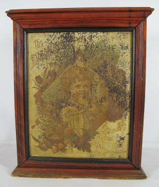 Antique Rare C 1899 Tin Lithographed " Diamond Dyes " Baby Store Cabinet Yqz