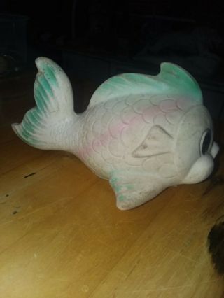 VTG RARE MEXICAN RUBBER SQUEAKY FISH CLEO TOY MEXICO SQUEAK TOY 6 