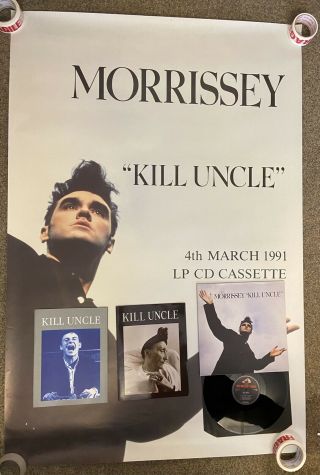 Morrissey Kill Uncle Promo Pack - Uk Lp,  Rare Subway Poster,  Uk & Us Programmes