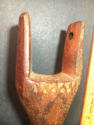 Antique Wooden Hand Carved Slingshot 2