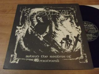 Sacrilege - Behind The Realms Of Madness Lp Rare 86 U.  S.  Press Uk Punk,  Metal