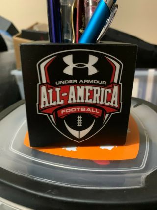Rare Under Armour College Football All American Microphone Flag - Pencil Holder