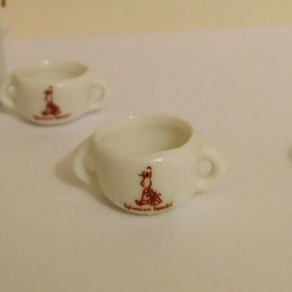 Sylvanian Families Vintage Ceramic China Soup Set Bowls Pot and Ladle 3