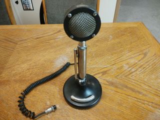 Rare Astatic Black Foot D - 104 Eagle Amplified Microphone Cb Radio Desk Mic