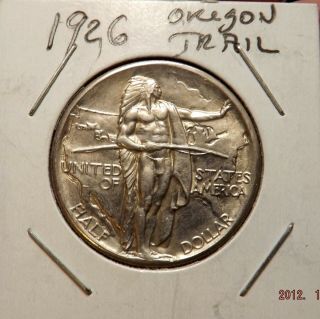 1926 Oregon Trail Commemorative Silver Half Dollar - Uncirculated Rare Coin