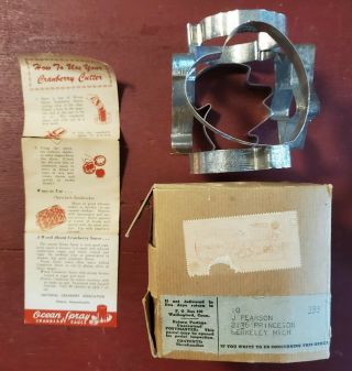 Vintage Ocean Spray Cranberry Cutter - 6 Shapes Box & Instructions