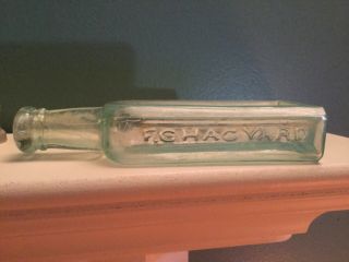 Aqua Antique F.  C.  Hagyard Chemist Bottle - Brampton,  Ont.  Bottle?