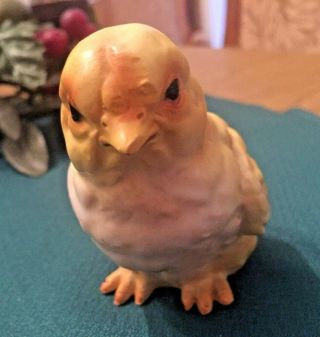 Vintage Yellow Baby Chick Chickie Chicken Lefton Porcelain Figurine Very Rare