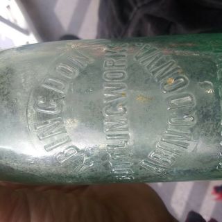Rare Abington Va Center Slug Plate Crown Top Bottle 3