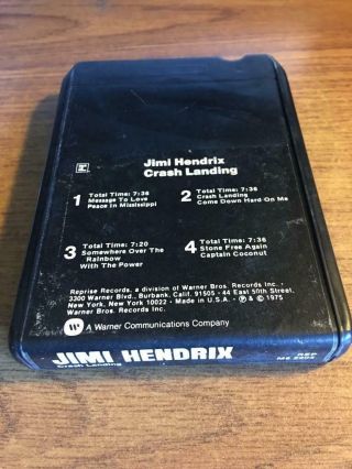 Jimi Hendrix Crash Landing Vintage Rare 8 Track Tape Late Nite Bargain