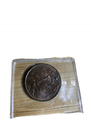 East India Company 1858 One Quarter Anna Rare Coin